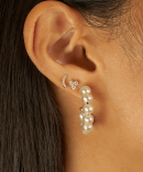 Ella Pearl Hoop Earrings
