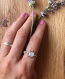 Moonstone Sunrise Ring