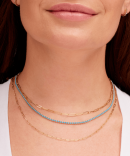 Turquoise CZ Tennis Choker