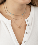 Turquoise CZ Tennis Choker